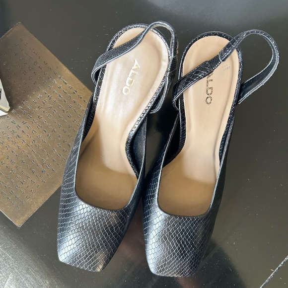 ALDO- never worn before- Square toe slingback heels - Picture 10 of 10